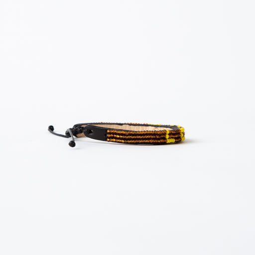 SAMPLE SALE: Skinny LOVE Bracelet - Bronze/Yellow lifestyle image