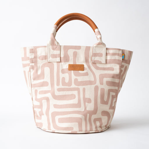 FINAL SALE: Kuba Weekender - Dusty Rose/Eggshell