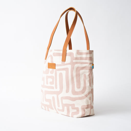 SAMPLE SALE: Kuba Go-To Tote - Dusty Rose/Eggshell lifestyle image