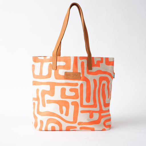 SAMPLE SALE: Kuba Go-To Tote - Neon Orange