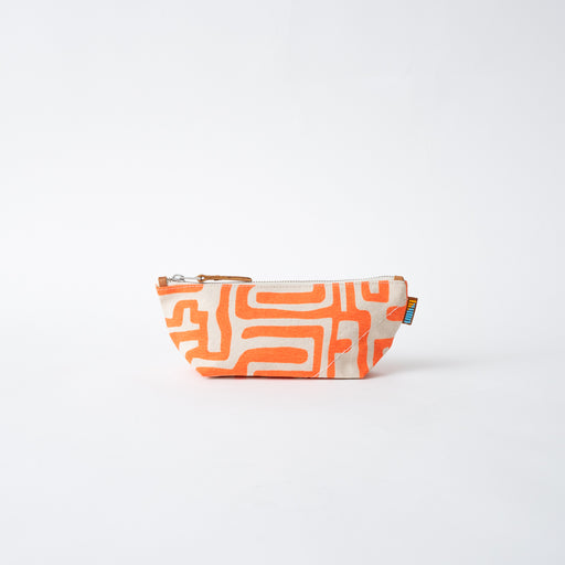 SAMPLE SALE: Small Kuba Pouch - Neon Orange