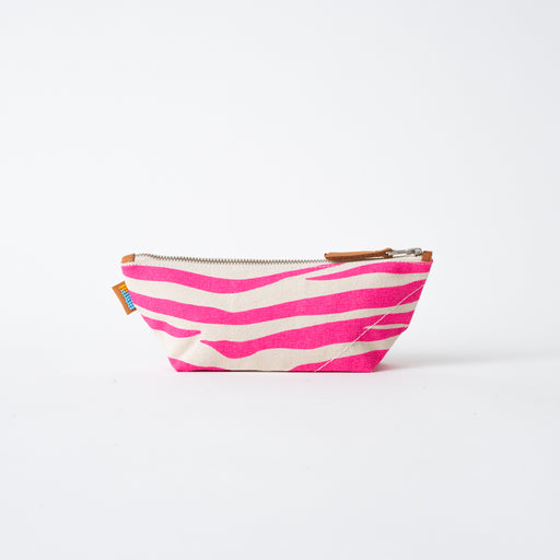 SAMPLE SALE: Small Zebra Pouch - Neon Pink lifestyle image