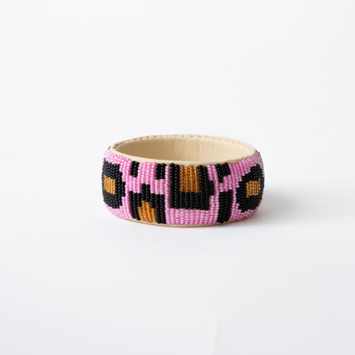 FINAL SALE: Leopard Bangle - Hot Pink