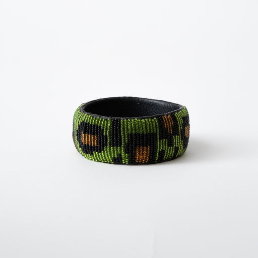 SAMPLE SALE: Leopard Bangle - Green