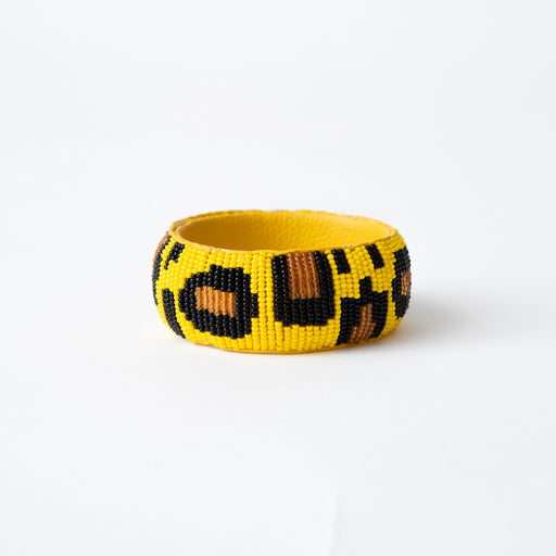 SAMPLE SALE: Leopard Bangle - Yellow