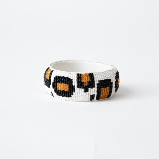 SAMPLE SALE: Leopard Bangle - White