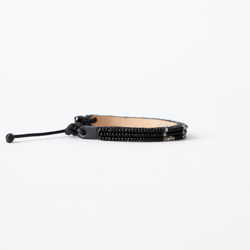 Skinny LOVE Bracelet - Black/Silver lifestyle image
