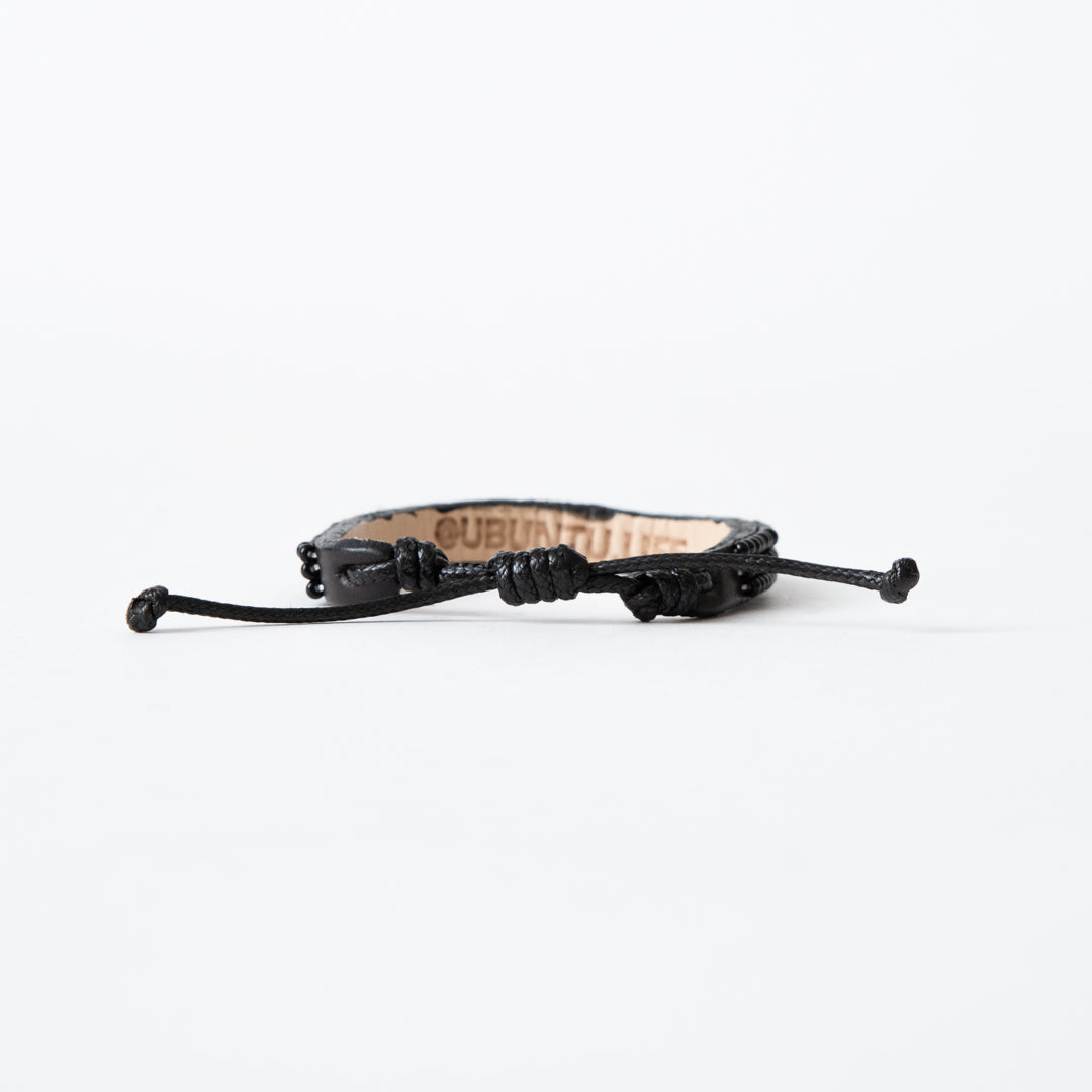 Skinny LOVE Bracelet - Black/Gold