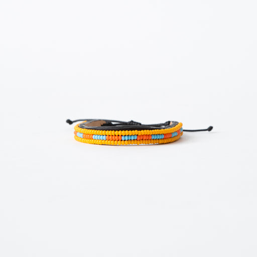 FINAL SALE: Skinny Nija Bracelet - Orange/Blue