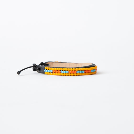 FINAL SALE: Skinny Nija Bracelet - Orange/Blue lifestyle image