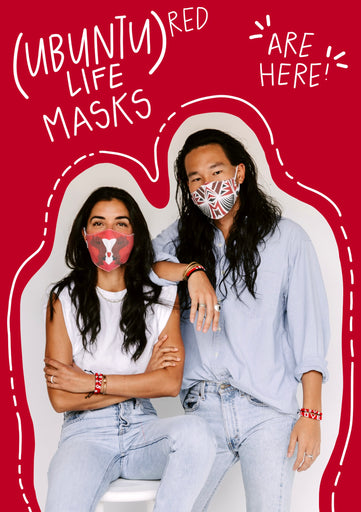 (UBUNTU LIFE)RED Face Masks are here!