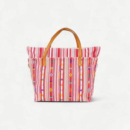 Samburu Tote - Fez Beaded Stripe
