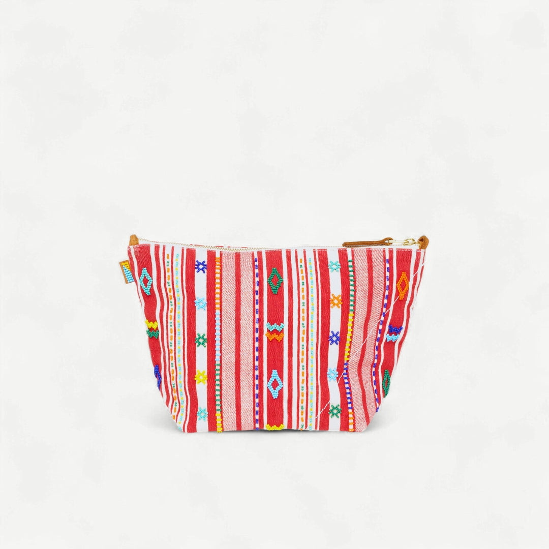 XLarge Convertible Pouch - Fez Beaded Stripe