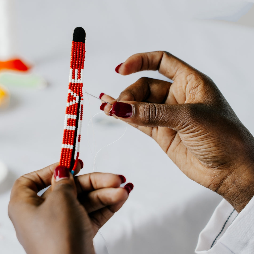 LOVE Bracelet - Red/White