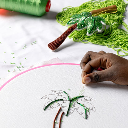 Beaded Ornament - Palm Tree