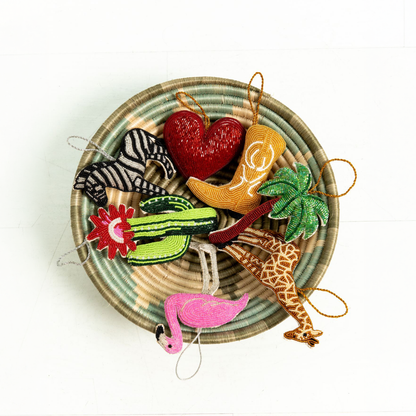 Beaded Ornament – Heart