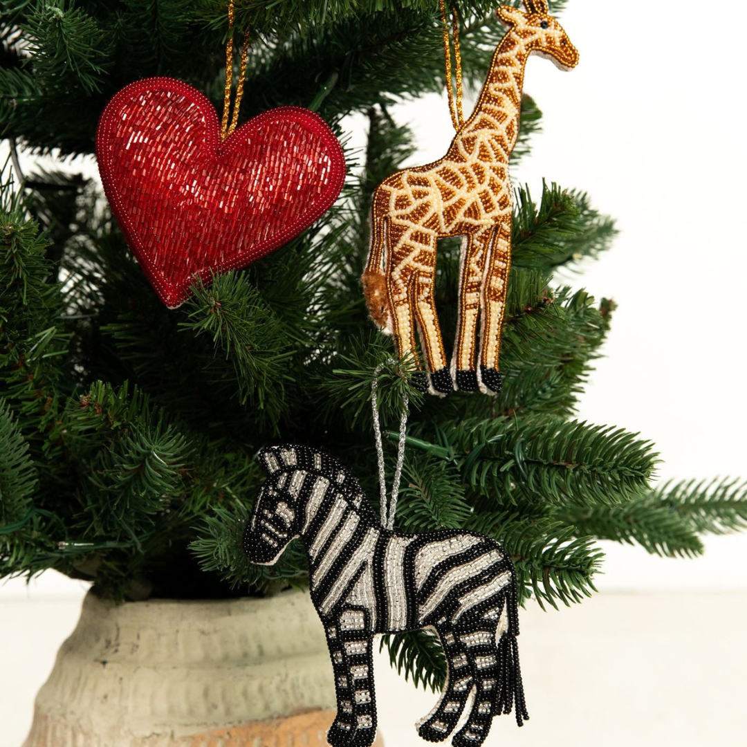 Beaded Ornament – Heart