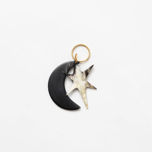 Moon & Star Keychain