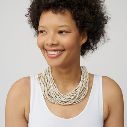 Multi Strand Necklace - Ivory lifestyle image