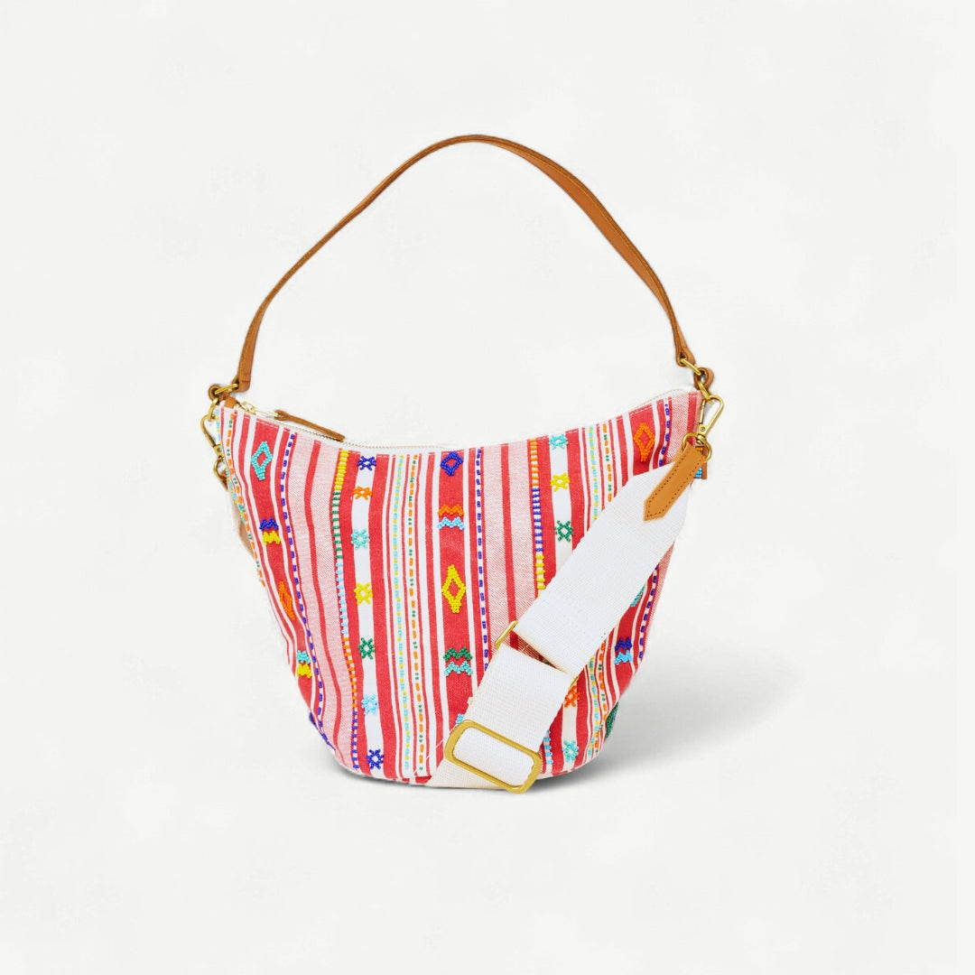 Pipa Bag - Fez Beaded Stripe
