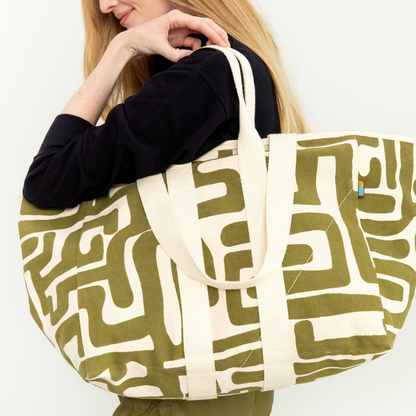 Utility Tote - Moss Kuba