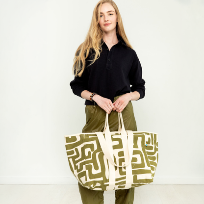 Utility Tote - Moss Kuba