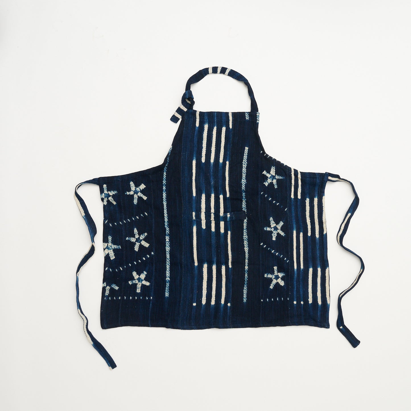 African Indigo Cloth Apron #01