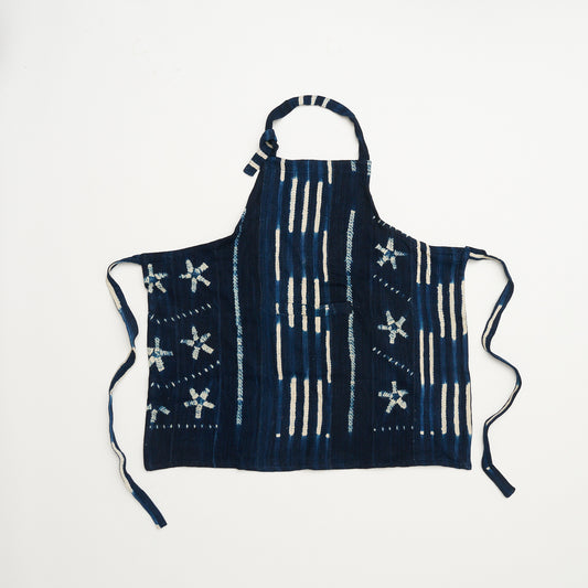 African Indigo Cloth Apron #01