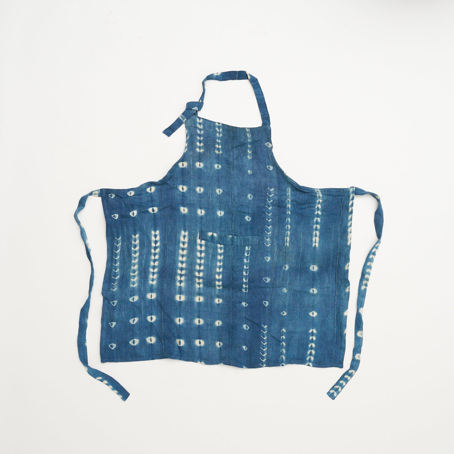 African Indigo Cloth Apron #02