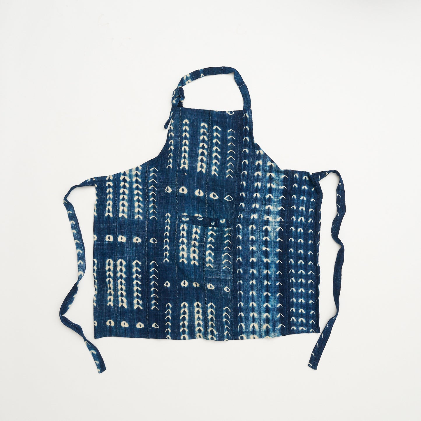African Indigo Cloth Apron #04
