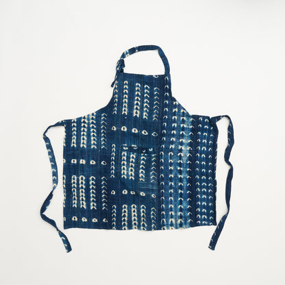 African Indigo Cloth Apron #04
