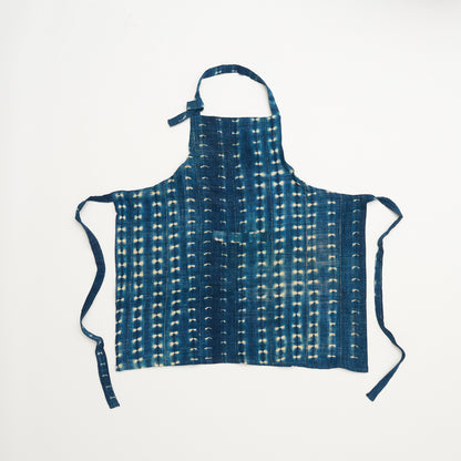 African Indigo Cloth Apron #05