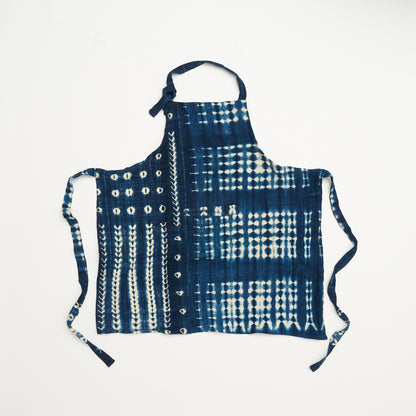 African Indigo Cloth Apron #06
