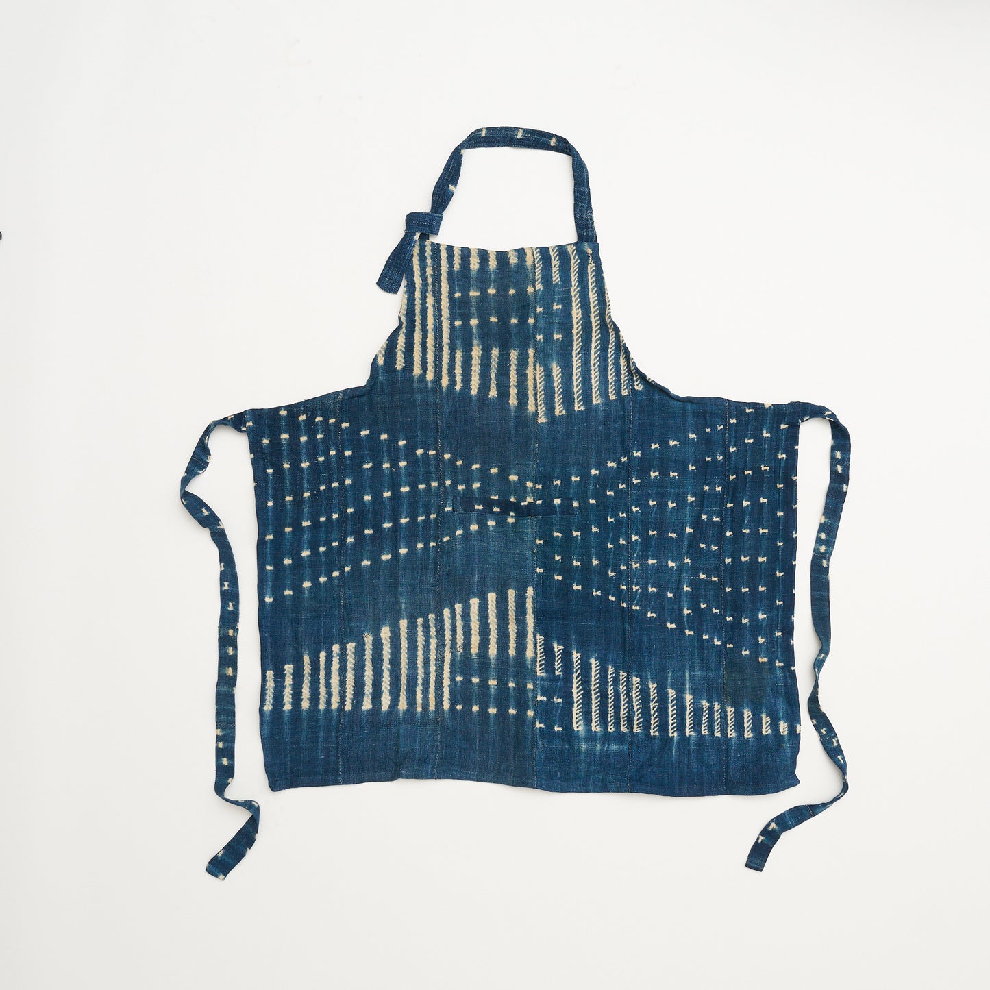 African Indigo Cloth Apron #07