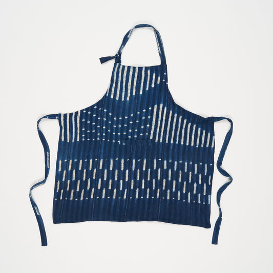 African Indigo Cloth Apron #03