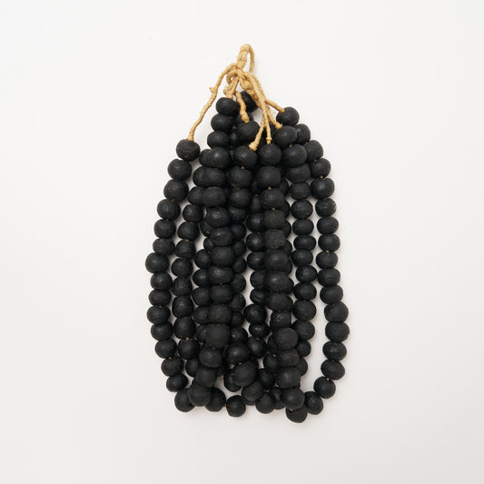 Black Glass Decorative Beads
