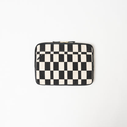FINAL SALE: Laptop Sleeve - Large - Black Checker