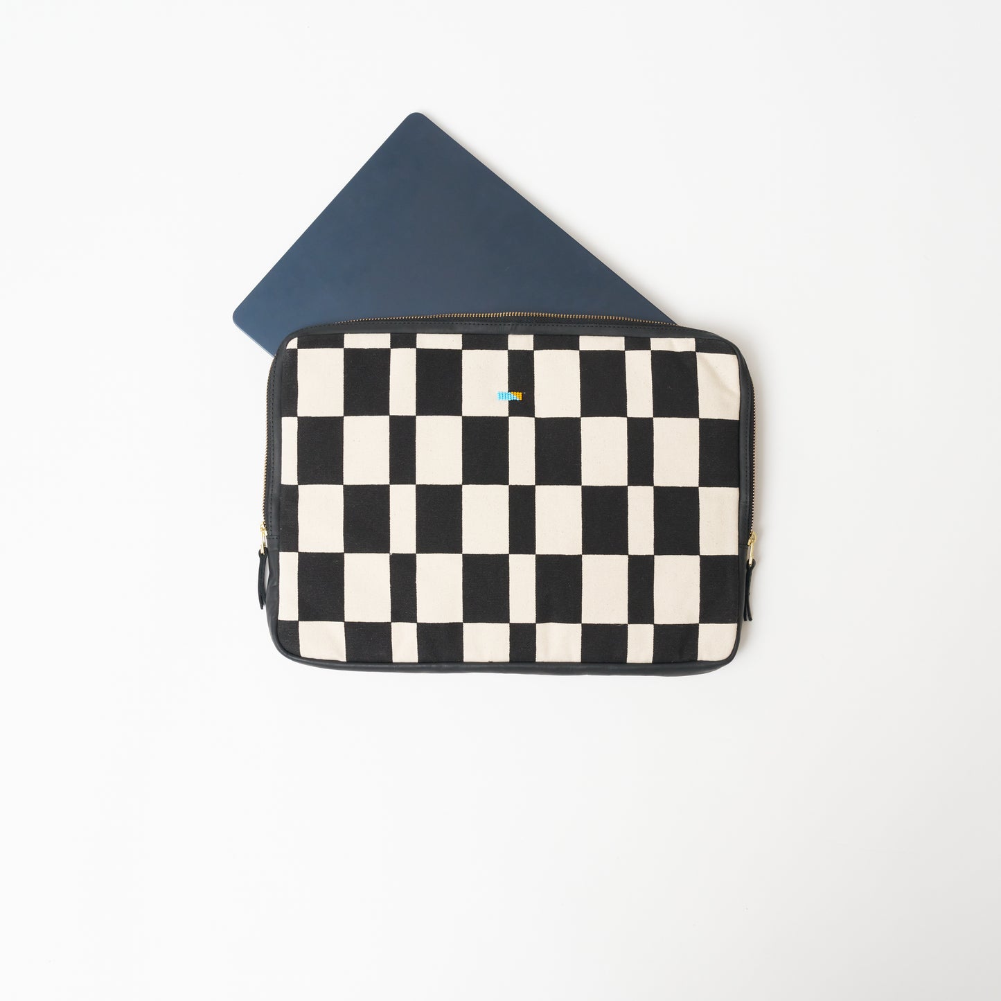 FINAL SALE: Laptop Sleeve - Large - Black Checker