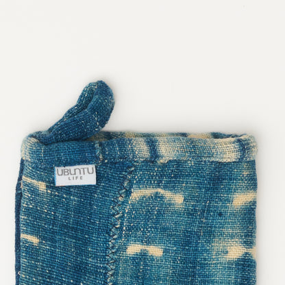 African Indigo Cloth Apron #02