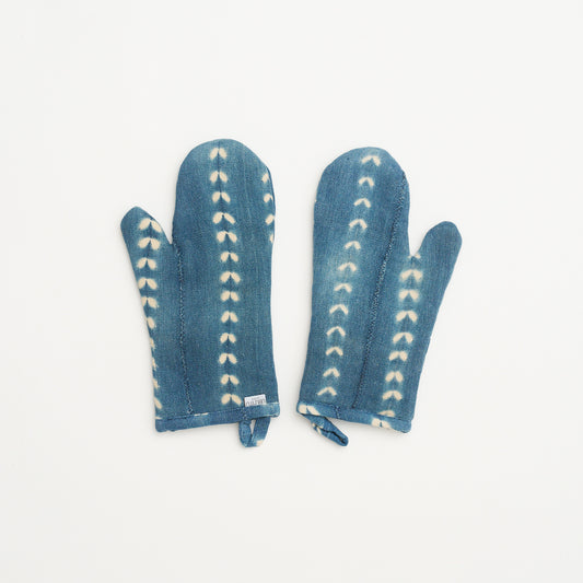 African Indigo Cloth Apron #03