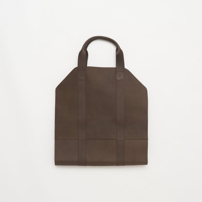 Leather Log Carrier - Chocolate