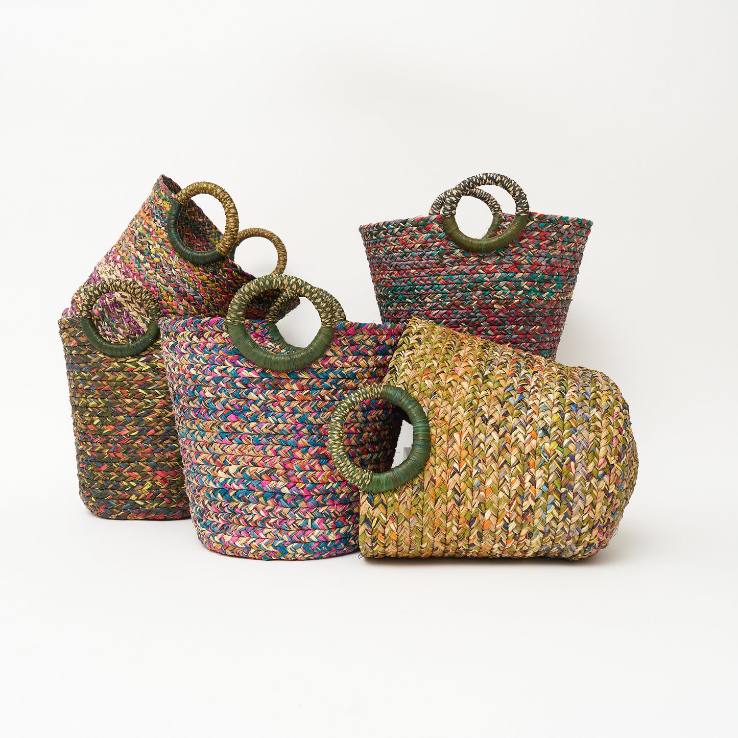 Raffia Plaited Basket