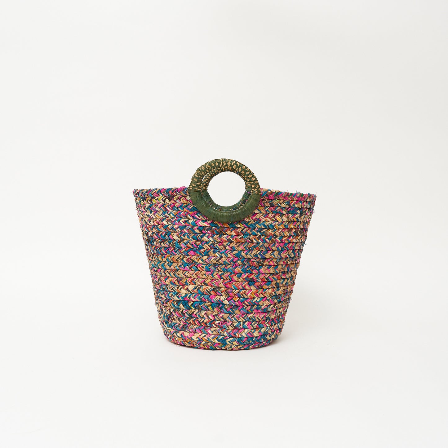 Raffia Plaited Basket