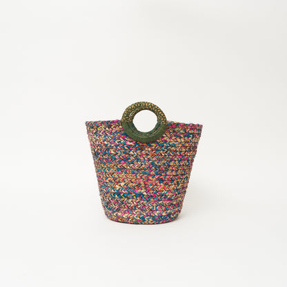 Raffia Plaited Basket