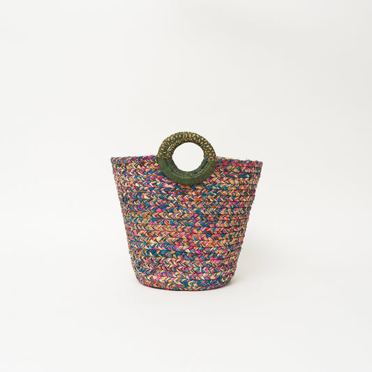 Raffia Plaited Basket