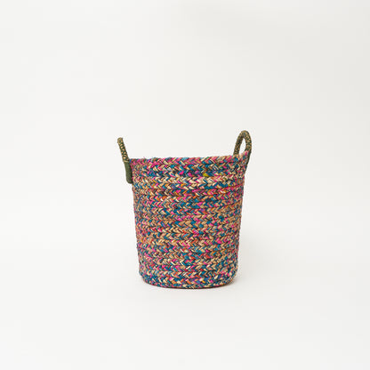 Raffia Plaited Basket