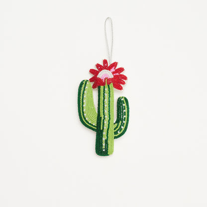 Beaded Ornament - Cactus