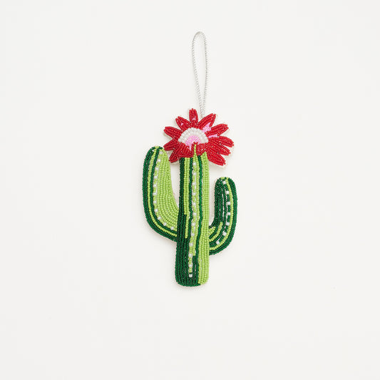 Beaded Ornament - Cactus