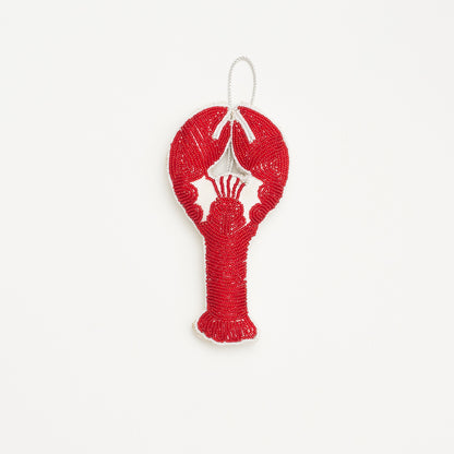 Beaded Ornament - Lobster