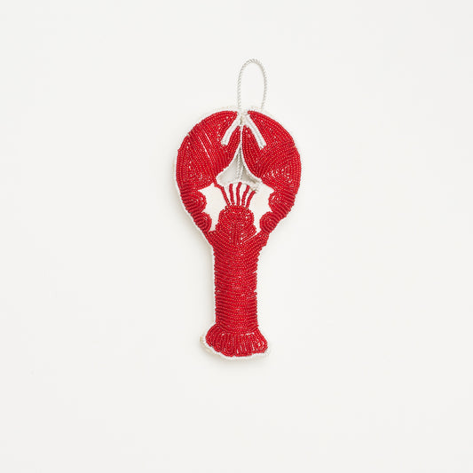 Beaded Ornament - Lobster